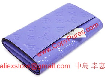 ルイヴィトン　財布　LOUIS VUITTON　ヴィトン　ヴェルニ　LV　ファスナー長札　長財布　ポルトフォイユサラ　リラ　M90151